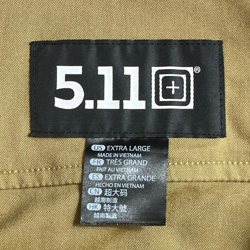 5.11 Tactical Men's XL Tan Military Utility Jacket Field Coat Workwear Outdoor - Picture 8 of 9